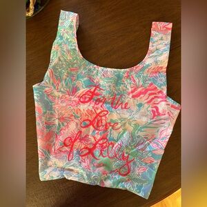 Lilly  Pulitzer “FOR THE LOVE OF LILY” lightweight reusable bag.
